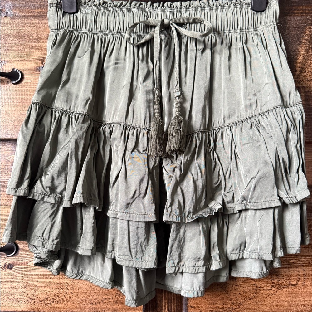 Aerie Olive Green Mini Skirt